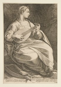 The Nine Muses: Terpsichore, #5 i en serie om 9 av Hendrick Goltzius