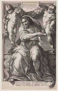 Profeten Jesaja av Hendrick Goltzius