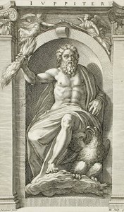 Serien med antika gudar av Hendrick Goltzius