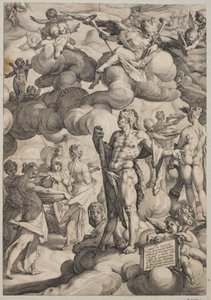 Amors och Psyches bröllop av Hendrick Goltzius
