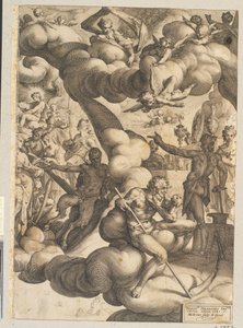 Amors och Psyches bröllop av Hendrick Goltzius