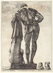 Tre berömda antika skulpturer av Hendrick Goltzius