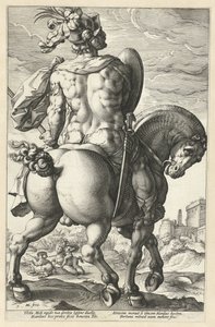 Titus Manlius The Roman Heroes (serietitel) av Hendrick Goltzius