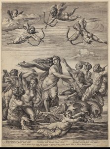 Galateas triumf av Hendrick Goltzius