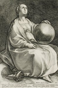 Urania av Hendrick Goltzius