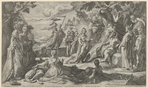 Midas dom av Hendrick Goltzius