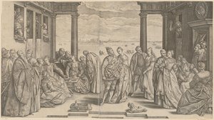 Venetianskt bröllop av Hendrick Goltzius