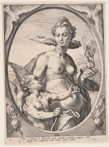 Venus och Amor, från Tre hedniska gudar eller gudinnor