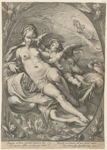 Venus och Cupido, blad 2 i serien ”Tre gudinnor”