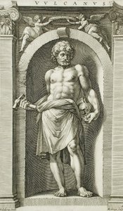 Vulcanus av Hendrick Goltzius
