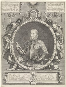 Porträtt av Maurits, Prins av Orange av Hendrick Hondius (I)