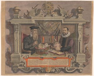 Porträtt av Jodocus Hondius och Gerard Mercator av Hendrick Hondius (rejected attribution)