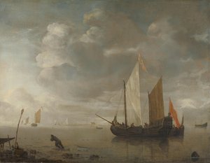 Lugna havet av Hendrick Jacobsz. Dubbels