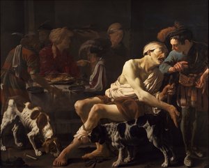 Den rike mannen och den fattige Lazarus, 1625
