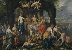 Achelous bankett av Hendrick de Clerck