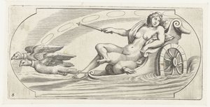 Aurora på en tidsvagn Nouveau Livre des Dieux et Deeßes De la Marine Bouckje of Sea Gods and Goddesses (serietitel)