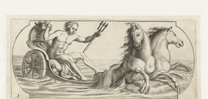 Neptunus på en vagn Nouveau Livre des Dieux et Deeßes De la Marine Bouckje of Sea Gods and Goddesses (serietitel)
