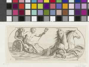 Neptunus på en vagn Nouveau Livre des Dieux et Deeßes De la Marine Bouckje of Sea Gods and Goddesses (serietitel)