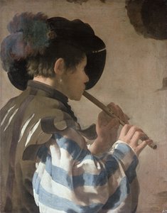 Knave Playing a Fife  av Hendrick ter Brugghen