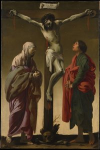 Korsfästelsen med Jungfru Maria och Sankt Johannes av Hendrick ter Brugghen