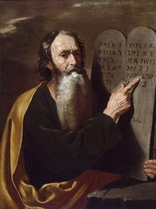 Moses par Somer (Someren), Hendrick van (1607-1656). Olja på duk, storlek: 94x73, ca 1638, privat samling av Hendrick van (attr.to) Somer