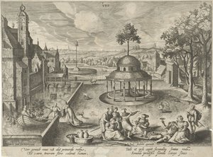Vår Ver (titel på objekt) The Four Seasons (serietitel) av Hendrick van Schoel