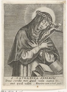 Sankta Katarina av Siena av Hendrick van Schoel