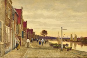 Holländskt landskap av Hendrick van de Sande Bakhuyzen