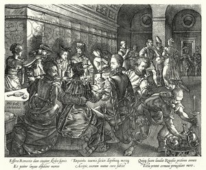 Banketten i Tarquinius hus (gravyr)