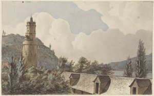 Utsikt över Andernach och Rhen