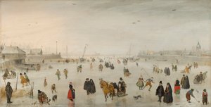 A Scene on the Ice, ca 1625 (olja på panel)