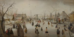 Issport, ca 1610 (olja på panel)