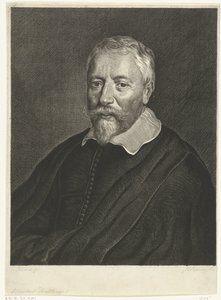 Porträtt av Albertus Huttenus av Hendrik Bary