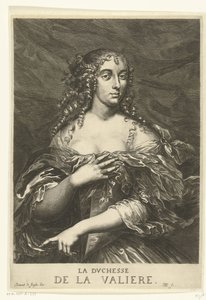 Porträtt av Louise Françoise de La Baume Le Blanc de la Vallière