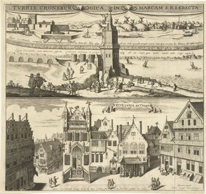 Utsikt över Kroonenburg och Antwerpens gamla stadshus