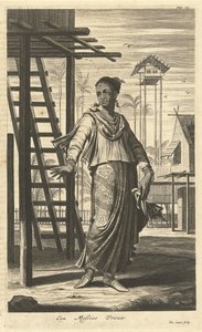 Porträtt av en kvinna av blandad etnicitet A Mastic woman (titel på objekt)