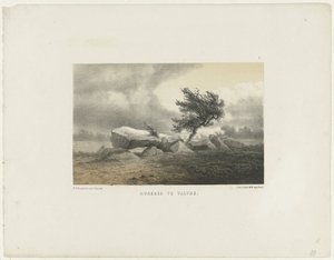 Dolmen i Valthe Dolmen in Valthe (titel på objekt)