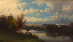 Landskap nära Granby, Connecticut, ca 1870 (olja på duk)