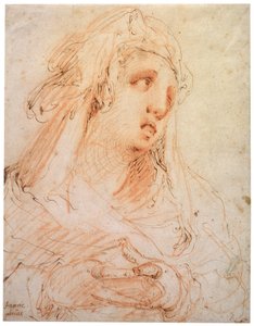 En ung kvinna Maria Magdalena, sent 1500-tal eller tidigt 1600-tal av Hendrik Goltzius