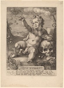 Allegory of Transience ("Homo Bulla") av Hendrik Goltzius