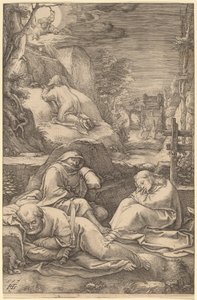 Kristus på Oljeberget av Hendrik Goltzius