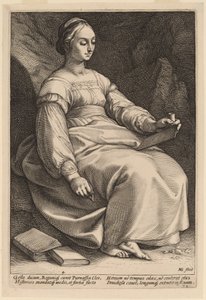 Clio av Hendrik Goltzius
