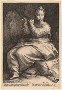 Euterpe av Hendrik Goltzius