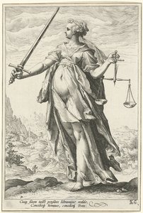 Rättvisa Rättvisa av Hendrik Goltzius
