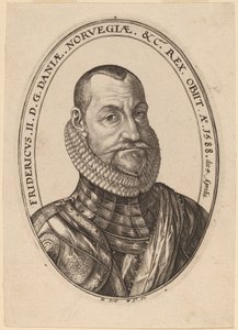 Fredrik II, kung av Danmark och Norge av Hendrik Goltzius