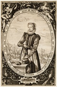 Josina Hamels, 1589 (bläck på papper) av Hendrik Goltzius