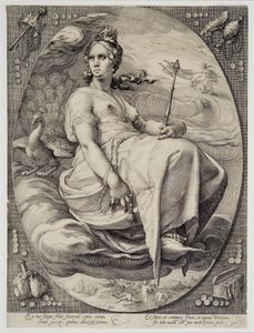 Juno (från de fyra gudarna) av Hendrik Goltzius