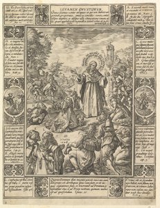 Levamen Onostrorum, från Allegories of the Christian Faith, from Christian and Profane All..., 1604. av Hendrik Goltzius