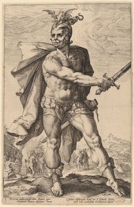 Mucius Scaevola av Hendrik Goltzius