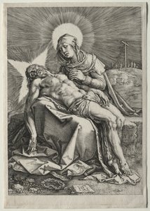 Pieta, 1596. av Hendrik Goltzius